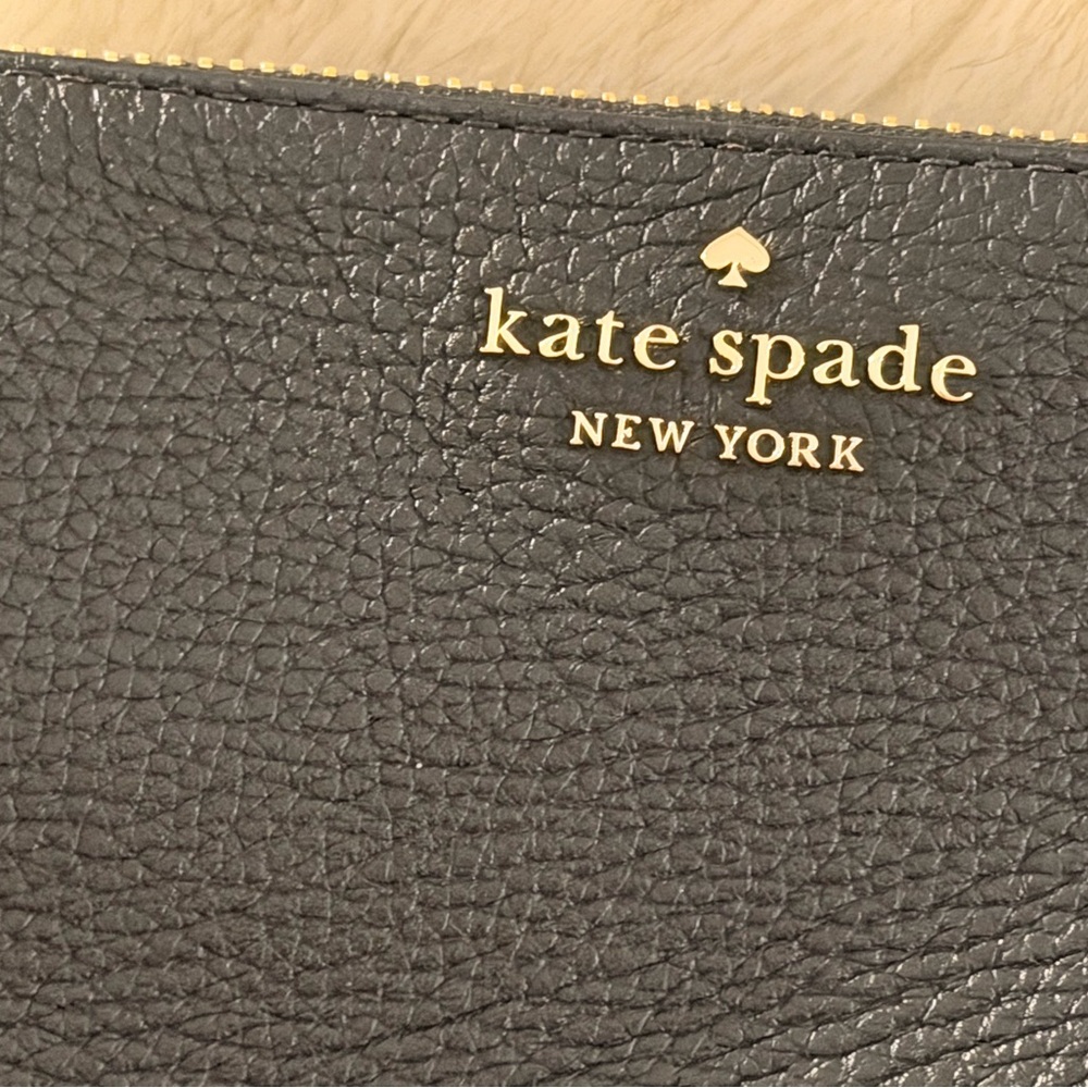 kate spade Lena Crossbody bag in Black Pebbled Leather with Gold Hardware - Picture 12 of 13